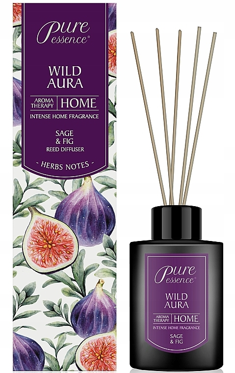Fragrance Diffuser - Revers Pure Essence Aroma Therapy Wild Aura Reed Diffuser — photo N1