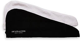 Fragrances, Perfumes, Cosmetics Hair Wrap, white & black - Makeup Revolution Haircare Microfibre Hair Wrap Black & White