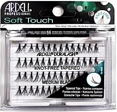 Individual Lashes Kit - Ardell Soft Touch Duralash Medium Black Tapered Tips — photo N2