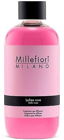 Aroma Diffuser Filler 'Lychee Rose' - Millefiori Milano Natural Diffuser Refill — photo N1