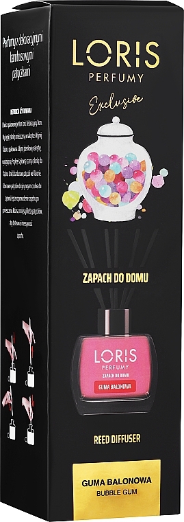 Reed Diffuser "Bubblegum" - Loris Parfum Reed Diffuser Gum — photo N6