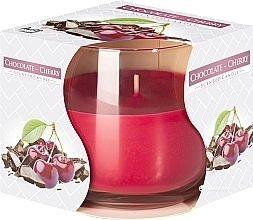 Scented Candle in Glass 'Chocolate & Cherry' - Bispol Scented Candle — photo N1