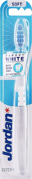 Soft Toothbrush, clear-white - Jordan Target White — photo N6