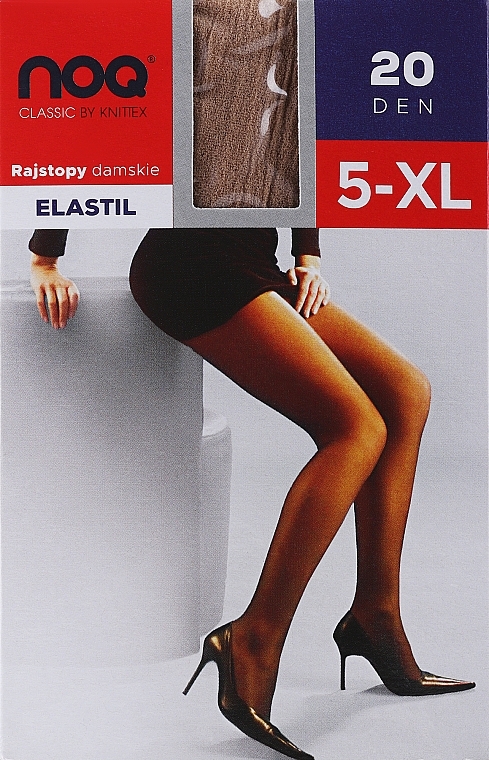 Women Tights "Elastil" 20 Den, beige - Knittex — photo N15
