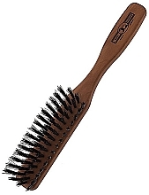 Narrow Hair Brush, pear wood, 21.5 cm - Golddachs — photo N2