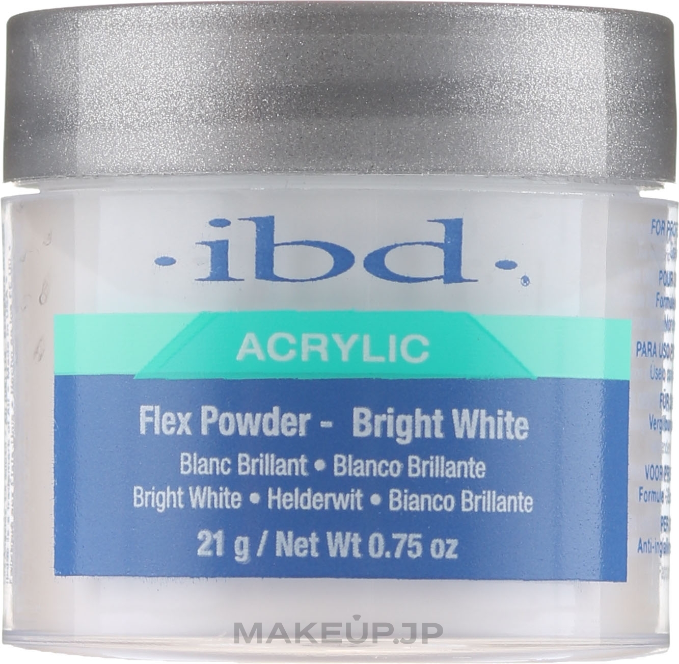 Acrylic Powder, Bright White - IBD Flex Powder Bright White — photo 21 g