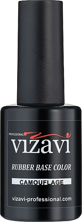 Camouflage Rubber Base Coat, 12 ml - Vizavi — photo N5