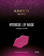 Collagen and Aloe Hydrating Hydrogel Lip Mask  - Kimoco Beauty Hydrogel Lip Mask Collagen & Aloe — photo N1