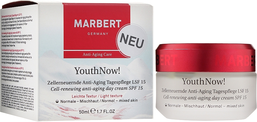 Anti-Aging Day Cream - Marbert YouthNow! Cell-Renewing Anti-Aging Day Care SPF 15 — photo N19