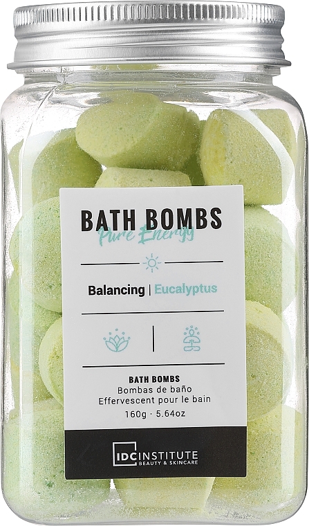 Bath Bombs - Idc Institute Bath Bombs Pure Energy Balancing Eucalyptus — photo N1