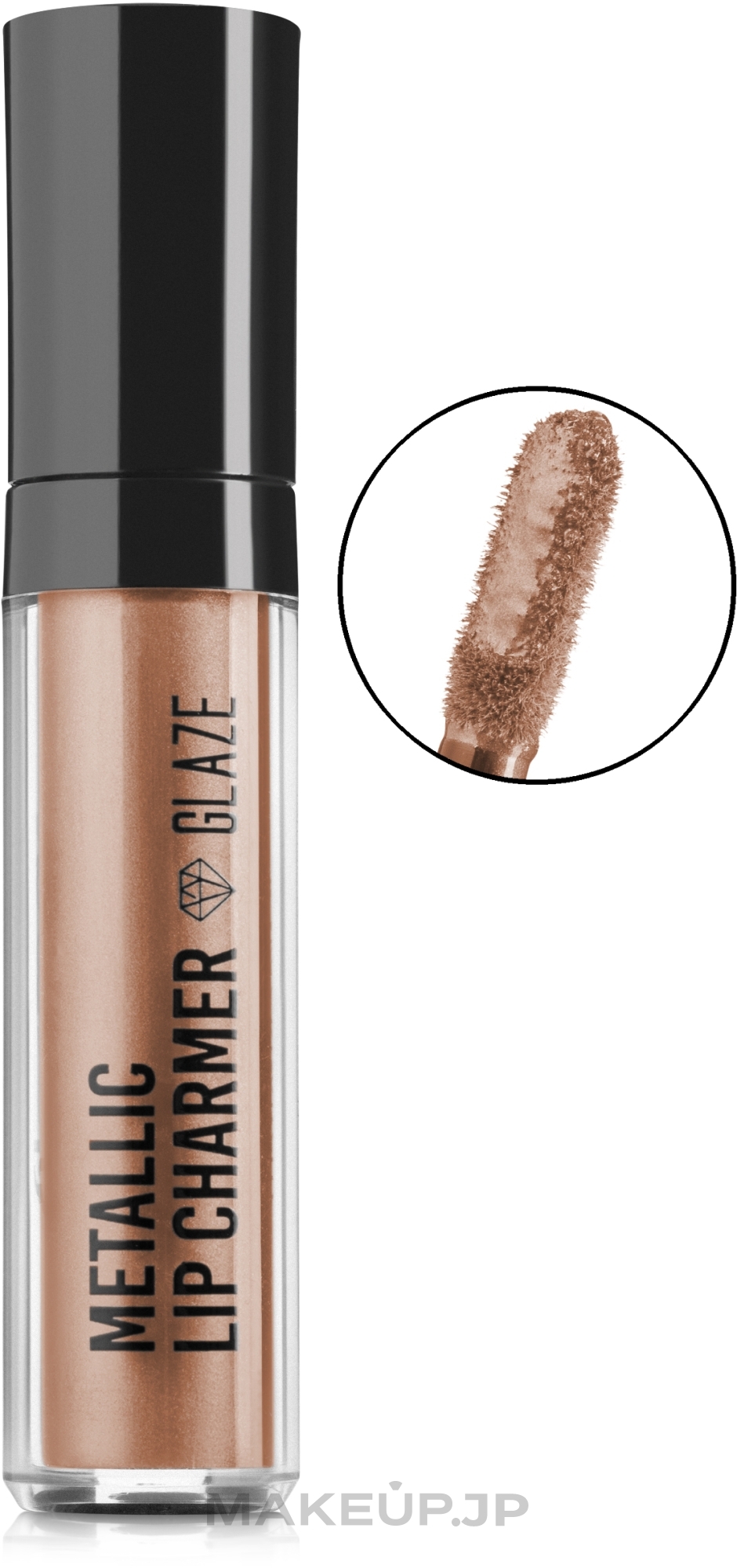 Lipstick - Flormar Metallic Lip Charmer Glaze — photo 03 - Sparkling Blush