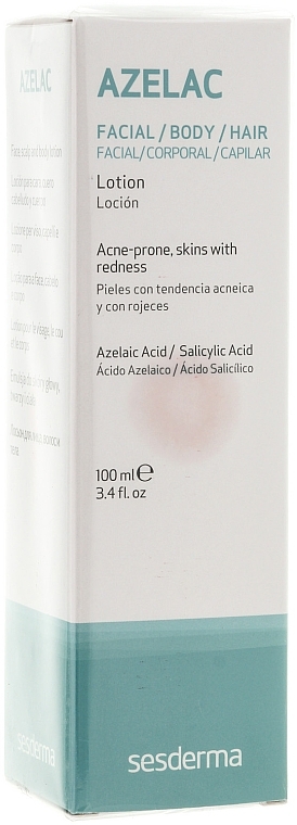 Face and Body Lotion - SesDerma Laboratories Azelac Lotion — photo N1