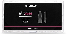 Nail Forms - Semilac Acrylgel Nail Form Almond — photo N1