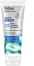 3-in-1 Cleansing Gel - Tolpa Dermo Face Multi Clean: Gel, Peeling, Mask — photo N1