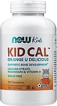 KID-Cal Mag VitD Vitamin-Mineral Complex, 100 tablets - Now Foods — photo N1