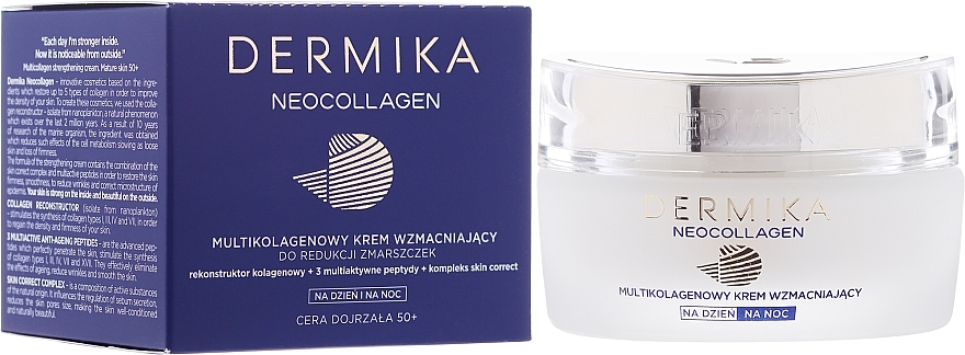 Anti-Wrinkle Cream - Dermika Neocollagen Cream +50 — photo N3