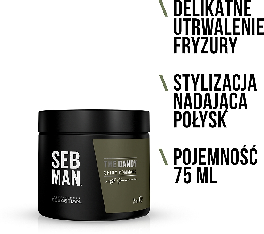 Natural Hold Hair Pomade - Sebastian Professional SEB MAN The Dandy — photo N4