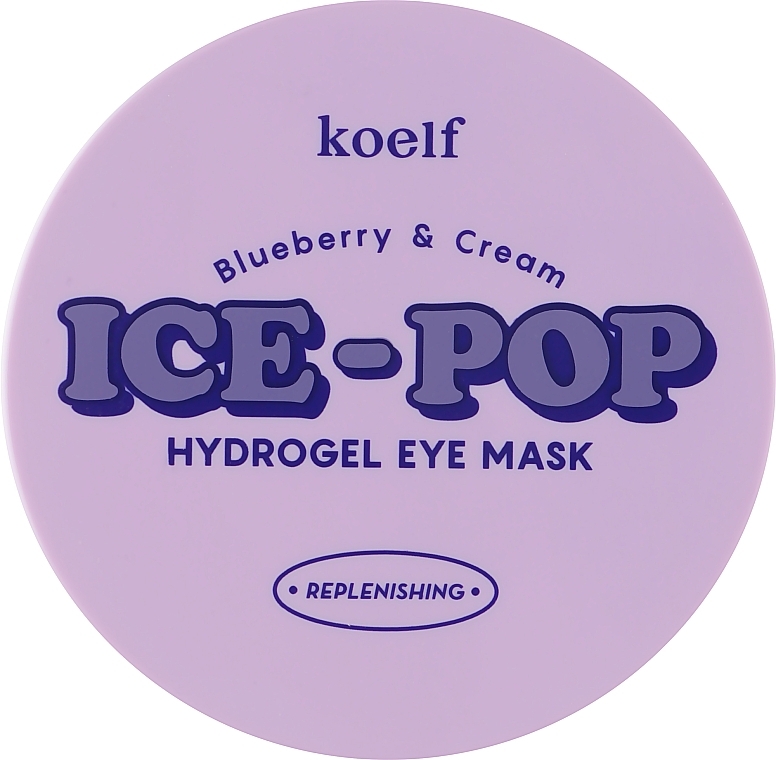 Hydrogel Eye Patch with Blueberry & Cream - Petitfee&Koelf Blueberry & Cream Ice-Pop Hydrogel Eye Mask — photo N2