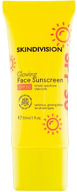 Glowing Face Sunscreen - SkinDivision Glowing Face Sunscreen SPF30 — photo N1