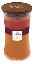 Fragrances, Perfumes, Cosmetics Scented Candle in Glass - WoodWick Hourglass Trilogy Candle Autumn Harvest