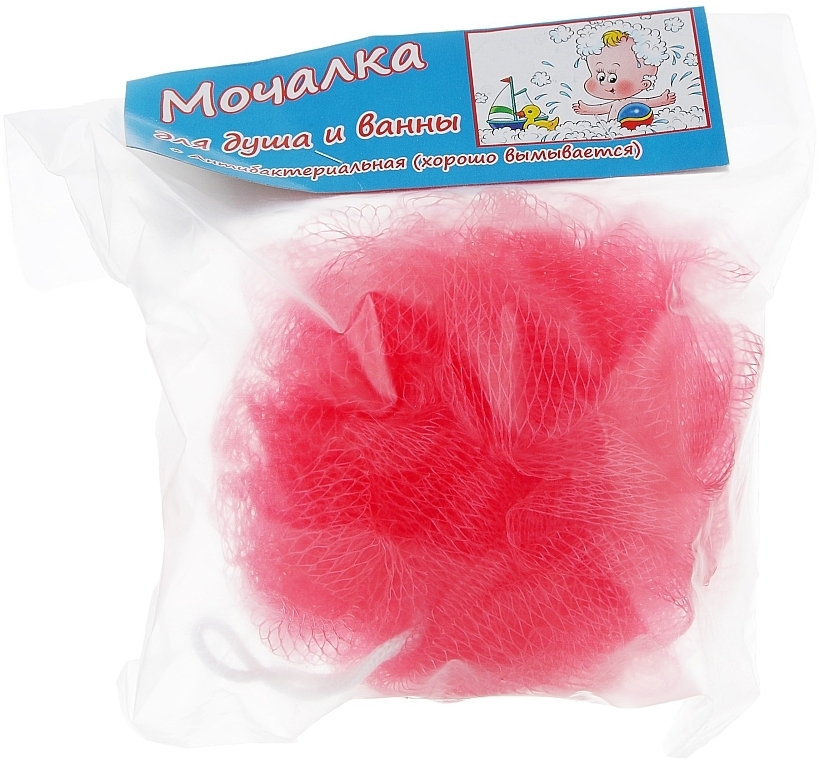 Bath Sponge "Bow", red - Avrora Style — photo N1