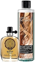 Fragrances, Perfumes, Cosmetics Avon Scent Masculine Woody - Set (edt/30 ml + sh/gel/250 ml)
