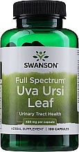 Uva Ursi Leaf Herbal Supplement for Urinary Tract Health, 100 Caps - Swanson Uva Ursi Leaf 450 mg — photo N1