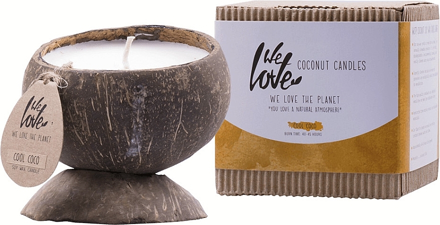 Scented Coconut Candle - We Love The Planet Coconut Candle Cool Coco — photo N2