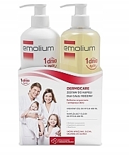 Fragrances, Perfumes, Cosmetics Set - Emolium Dermocare Set (sh/gel/400ml + b/oil/400ml)