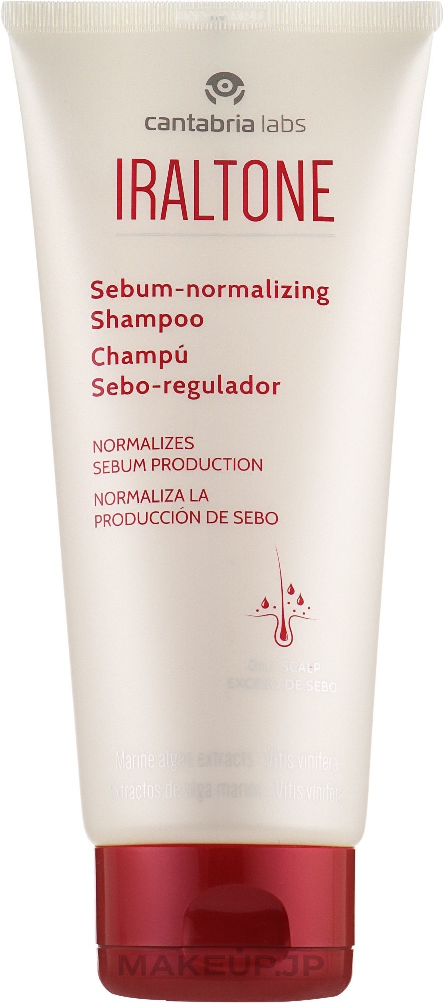 Sebum-Regulating Shampoo for Oily Scalp - Cantabria Labs Iraltone Saboregulating Shampoo — photo 200 ml