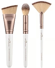 Fragrances, Perfumes, Cosmetics Makeup Brush Set, 3 pcs - Luvia Highlight & Contour Set