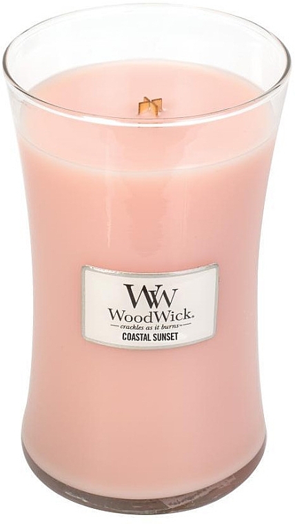 Scented Candle in Glass - WoodWick Hourglass Candle Coastal Sunset — photo N2