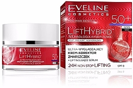 Fragrances, Perfumes, Cosmetics Anti-Wrinkle Firming Cream - Eveline Cosmetics Lift Hybrid 50+