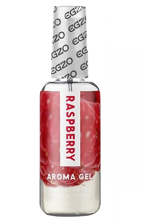 Raspberry Water-Based Edible Lubricant - Egzo Aroma Gel Raspberry — photo N1