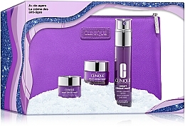 Fragrances, Perfumes, Cosmetics Face Care Set - Clinique A+ De-agers Set (serum/30ml + cr/15ml + eye/cr/5ml + pouch)