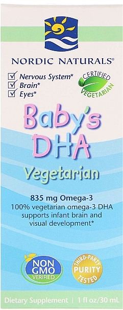 Baby Dietary Supplement "DHA", 835mg - Nordic Naturals Baby's DHA Vegetarian — photo N2