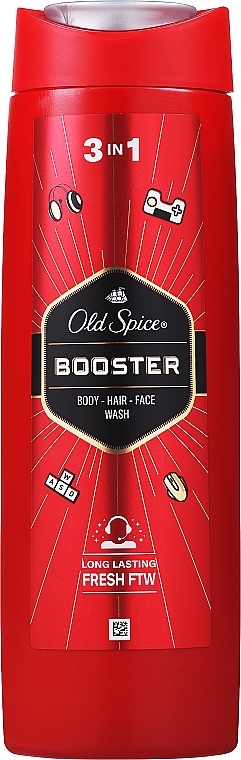 3-in-1 Shampoo & Shower Gel - Old Spice Booster Shower Gel + Shampoo 3 in 1 — photo N1