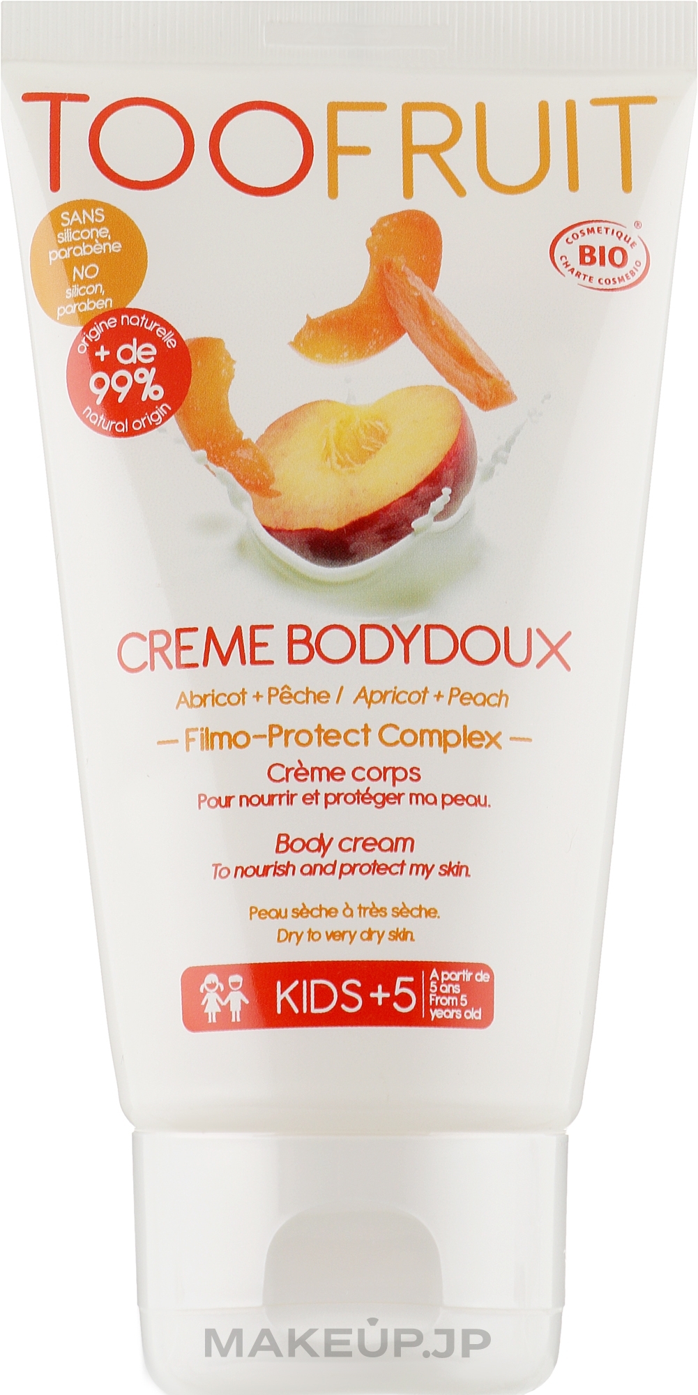 Body Cream "Peach and Apricot" - TOOFRUIT Cream Body Doux  — photo 150 ml