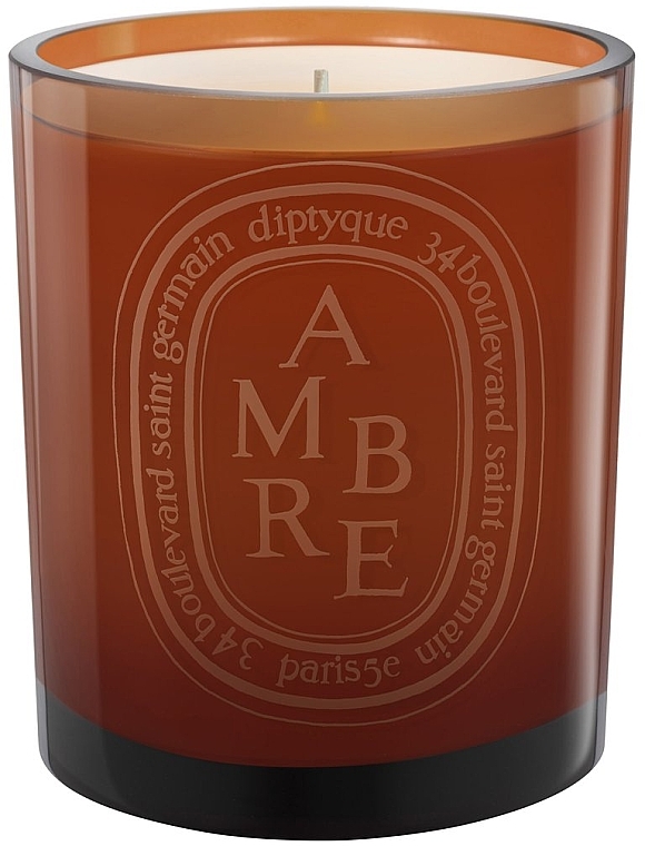 Scented Candle - Diptyque Cognac Ambre Ceramic Candle — photo N1