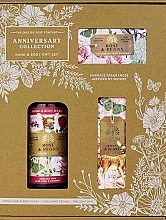 Set - The English Soap Company Anniversary Collection Rose & Peony Hand And Body Gift Box (soap/190g + h/cr/75ml + h/wash/500ml) — photo N1