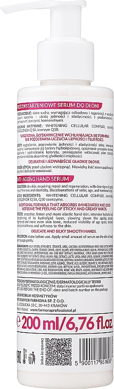 Hand Serum - Farmona Professional Hands Slow Age Anti-aging Hand Serum (with dispenser) — photo N7