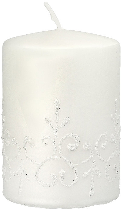 Tiffany Candle, 7x10cm, white - Artman Tiffany Candle — photo N2