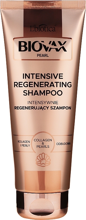 Intensive Regenerating Shampoo - L'biotica Biovax Pearl Intensively Regenerating Shampoo — photo N9