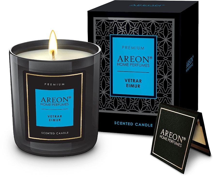 香りのキャンドル - Areon Home Perfumes Premium Vetrar Eimur Scented Candle — photo N1