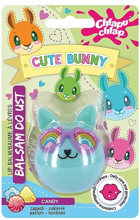 Cute Bunny Lip Balm, candy - Chlapu Chlap Cute Bunny Candy — photo N1