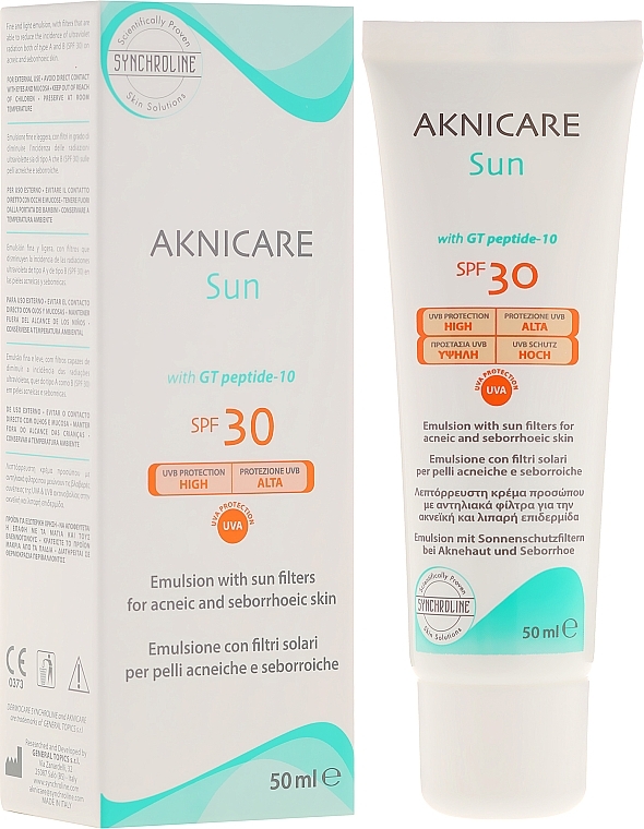 Protective Face Cream SPF 30 - Synchroline Aknicare  — photo N1