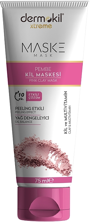 Pink Clay Mask - Dermokil Pink Clay Mask — photo N1