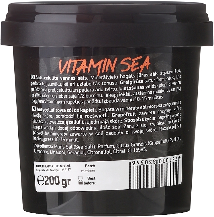 Anti-Cellulite Bath Salt "Vitamin Sea" - Beauty Jar Anticellulite Bath Salt — photo N3