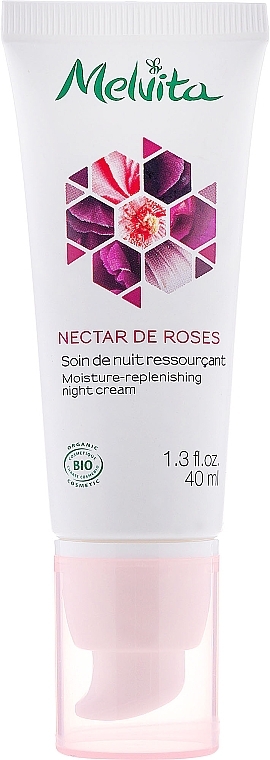 Moisturizing Night Cream "Rose Nectar" - Melvita Nectar De Rose Moisture-Repienishing Night Cream — photo N26
