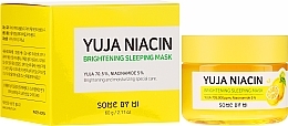 Night Tone Evening Face Mask - Some By Mi Yuja Niacin Brightening Sleeping — photo N5